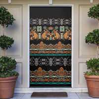 Black Batik Papua-inspired Pattern Door Cover - Polynesian Pride