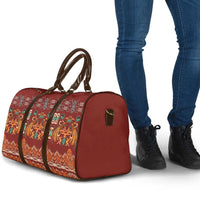 Oxblood Batik Papua-inspired Pattern Travel Bag - Polynesian Pride