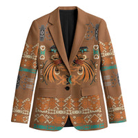 Terracotta Batik Papua-inspired Pattern Blazer - Polynesian Pride