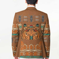 Terracotta Batik Papua-inspired Pattern Blazer - Polynesian Pride