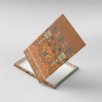 Terracotta Batik Papua-inspired Pattern Canvas Wall Art - Polynesian Pride