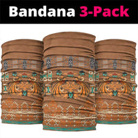 Terracotta Batik Papua-inspired Pattern Neck Gaiter LT9