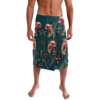 Dark Cyan Blue Bird of Batik Papua Lavalava Exotic Natural Wealth of Papua - Polynesian Pride