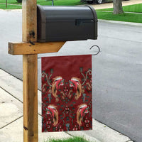Oxblood Bird of Batik Papua Garden Flag Exotic Natural Wealth of Papua - Polynesian Pride