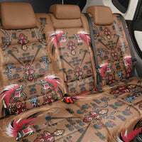 Terracotta Bird of Batik Papua Back Car Seat Cover Exotic Natural Wealth of Papua - Polynesian Pride