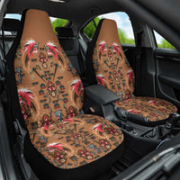 Terracotta Bird of Batik Papua Car Seat Cover Exotic Natural Wealth of Papua - Polynesian Pride