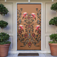 Terracotta Bird of Batik Papua Door Cover Exotic Natural Wealth of Papua - Polynesian Pride