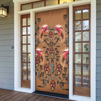 Terracotta Bird of Batik Papua Door Cover Exotic Natural Wealth of Papua - Polynesian Pride