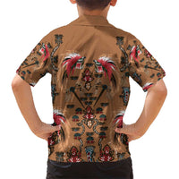 Terracotta Bird of Batik Papua Kid Hawaiian Shirt Exotic Natural Wealth of Papua LT9 - Polynesian Pride
