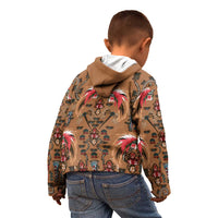 Terracotta Bird of Batik Papua Kid Hoodie Exotic Natural Wealth of Papua - Polynesian Pride