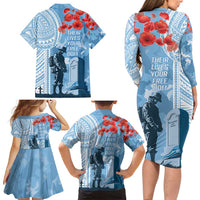 FSM Verterans Day Family Matching Long Sleeve Bodycon Dress and Hawaiian Shirt Their Lives Your Freedom