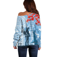 FSM Verterans Day Off Shoulder Sweater Their Lives Your Freedom