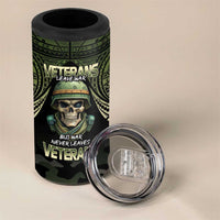 Veterans Day 4 in 1 Can Cooler Tumbler War Never Leaves A Veteran Proud Military