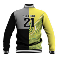 Custom Cricket AUNZ Spirit Baseball Jacket Aussie New Zealand Retro Edition LT9 - Polynesian Pride