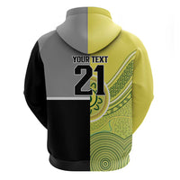 Custom Cricket AUNZ Spirit Hoodie Aussie New Zealand Retro Edition - Polynesian Pride