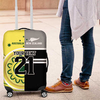 Custom Cricket AUNZ Spirit Luggage Cover Aussie New Zealand Retro Edition - Polynesian Pride