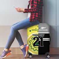Custom Cricket AUNZ Spirit Luggage Cover Aussie New Zealand Retro Edition - Polynesian Pride