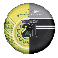 Custom Cricket AUNZ Spirit Spare Tire Cover Aussie New Zealand Retro Edition - Polynesian Pride