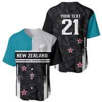 Custom NZ Cricket Pride Baseball Jersey Silver Fern Fan Supporter Apparel - Polynesian Pride
