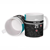 Custom NZ Cricket Pride Ceramic Mug Silver Fern Fan Supporter Apparel - Polynesian Pride
