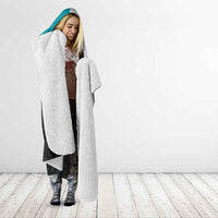 Custom NZ Cricket Pride Hooded Blanket Silver Fern Fan Supporter Apparel - Polynesian Pride