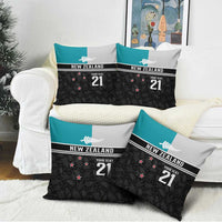 Custom NZ Cricket Pride Pillow Cover Silver Fern Fan Supporter Apparel - Polynesian Pride