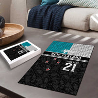 Custom NZ Cricket Pride Puzzle Silver Fern Fan Supporter Apparel - Polynesian Pride