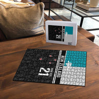 Custom NZ Cricket Pride Puzzle Silver Fern Fan Supporter Apparel - Polynesian Pride