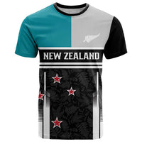 Custom NZ Cricket Pride T Shirt Silver Fern Fan Supporter Apparel - Polynesian Pride