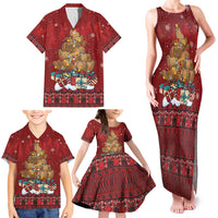 Funny Kiwi Bird Xmas Tree Family Matching Tank Maxi Dress and Hawaiian Shirt New Zealand Tribal Christmas Spirit - Polynesian Pride