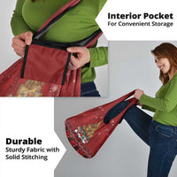 Funny Kiwi Bird Xmas Tree Grocery Bag New Zealand Tribal Christmas Spirit - Polynesian Pride