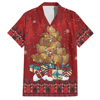 Funny Kiwi Bird Xmas Tree Hawaiian Shirt New Zealand Tribal Christmas Spirit - Polynesian Pride