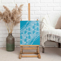 Hawaii Breadfruit Palaka Canvas Wall Art Polu Maile Lei - Polynesian Pride