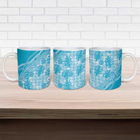 Hawaii Breadfruit Palaka Ceramic Mug Polu Maile Lei - Polynesian Pride