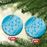 Hawaii Breadfruit Palaka Ceramic Ornament Polu Maile Lei - Polynesian Pride