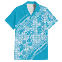 Hawaii Breadfruit Palaka Family Matching Puletasi and Hawaiian Shirt Polu Maile Lei - Polynesian Pride