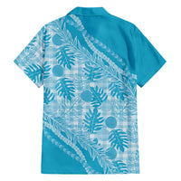Hawaii Breadfruit Palaka Family Matching Short Sleeve Bodycon Dress and Hawaiian Shirt Polu Maile Lei - Polynesian Pride