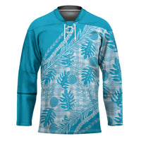 Hawaii Breadfruit Palaka Hockey Jersey Polu Maile Lei - Polynesian Pride