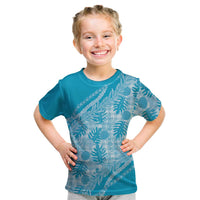 Hawaii Breadfruit Palaka Kid T Shirt Polu Maile Lei - Polynesian Pride