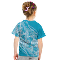 Hawaii Breadfruit Palaka Kid T Shirt Polu Maile Lei - Polynesian Pride