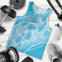 Hawaii Breadfruit Palaka Men Tank Top Polu Maile Lei - Polynesian Pride