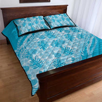 Hawaii Breadfruit Palaka Quilt Bed Set Polu Maile Lei - Polynesian Pride
