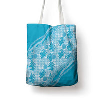 Hawaii Breadfruit Palaka Tote Bag Polu Maile Lei - Polynesian Pride