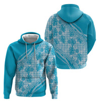 Hawaii Breadfruit Palaka Zip Hoodie Polu Maile Lei - Polynesian Pride