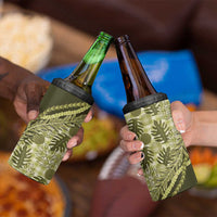 Hawaii Breadfruit Palaka 4 in 1 Can Cooler Tumbler Omaomao Maile Lei - Polynesian Pride