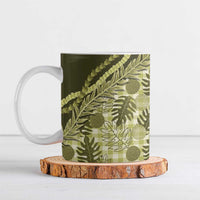 Hawaii Breadfruit Palaka Ceramic Mug Omaomao Maile Lei - Polynesian Pride