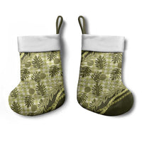 Hawaii Breadfruit Palaka Christmas Stocking Omaomao Maile Lei - Polynesian Pride