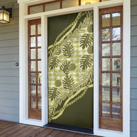 Hawaii Breadfruit Palaka Door Cover Omaomao Maile Lei - Polynesian Pride