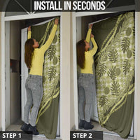 Hawaii Breadfruit Palaka Door Cover Omaomao Maile Lei - Polynesian Pride