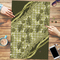 Hawaii Breadfruit Palaka Puzzle Omaomao Maile Lei - Polynesian Pride